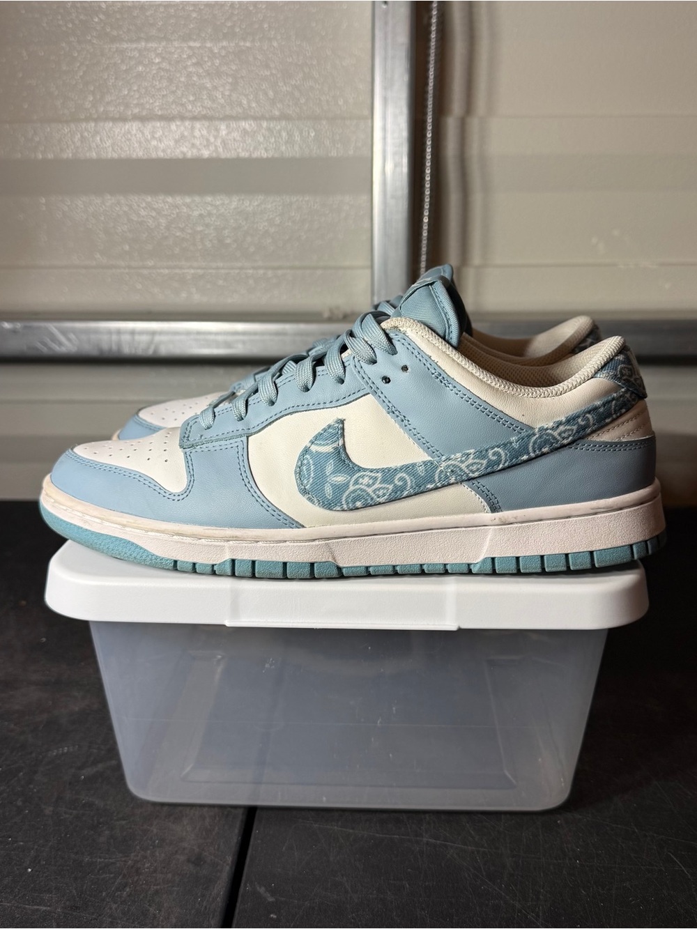 Size 11.5W - Nike Dunk Low Blue Paisley DH4401-101